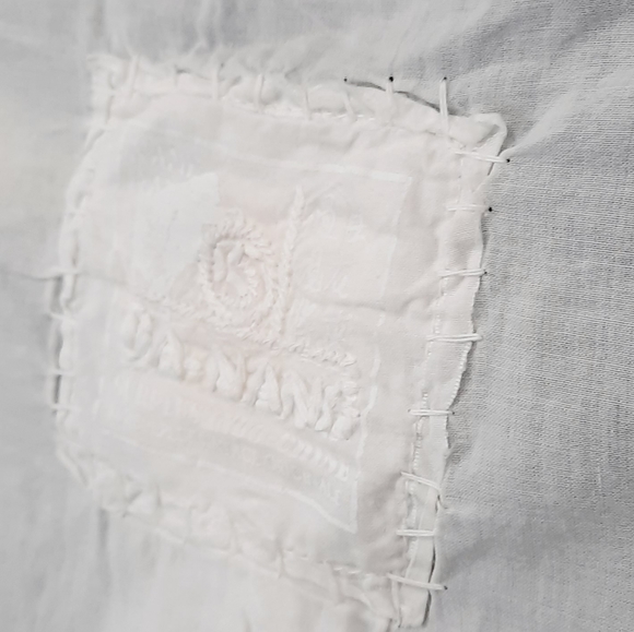 Da-Nang White XSmall Collard Button Down Shirt NWT - Picture 8 of 16